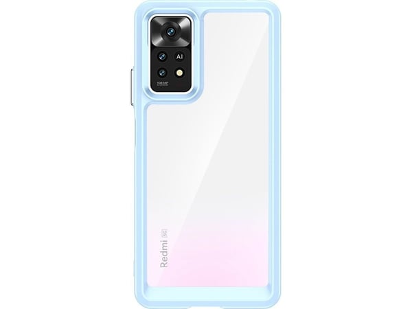 Outer Space-deksel til Xiaomi Poco X5 5G / Redmi Note 12 5G med fleksibel ramme - blå