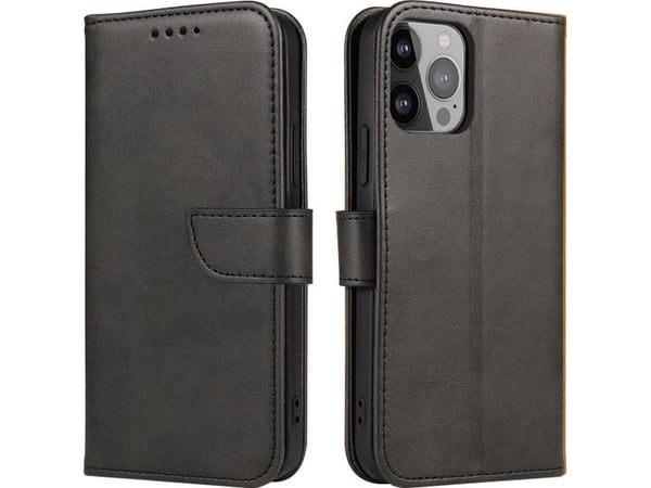 Hurtel Magnet Case Case for Xiaomi Redmi Note 12 Pro / Poco X5 Pro 5G deksel med flip lommebokstativ Sort