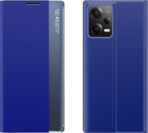 Nytt Sleep Case-deksel for Xiaomi Redmi Note 12 5G / Poco X5 5G - med flip-stativ - blå