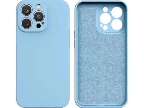 Silicone-deksel iPhone 14 Plus silikondeksel - lys blå