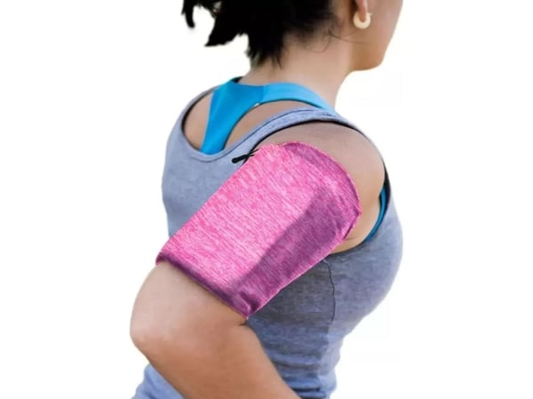 4 st löpararmband | telefonarmband L rosa