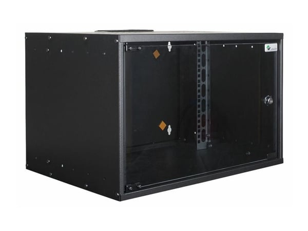 Lanview by Logon SOHO - Räkkikaappi - 53 x 40, kiinnittämätön - seinäkiinnitettävä - musta, RAL 9005 - 7U - 19"