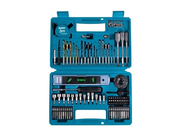 Makita - Spissett for skrutrekker og bor - for metall, tre, murstein - 102 deler