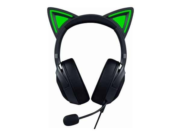 Razer Kraken Kitty V2 - Hodesett - full størrelse - kablet - USB-A - lydisolerende - svart