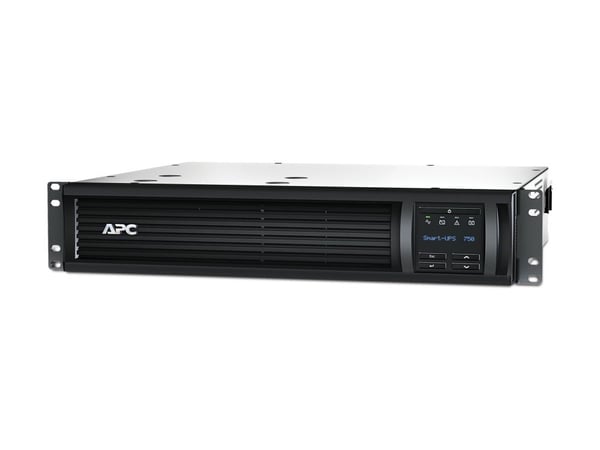 APC Smart-UPS 750VA LCD RM - UPS (kan monteres i rack) - AC 230 V - 500 watt - 750 VA - Ethernet, RS-232, USB - utgangskontakter: 6 - 2U - svart - ...
