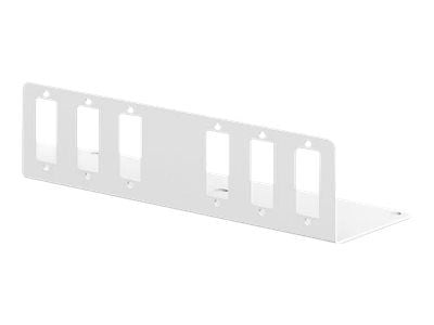 DIGITUS Small - Fiberoptisk adapterplate - grå, RAL 7035 - 6 porter