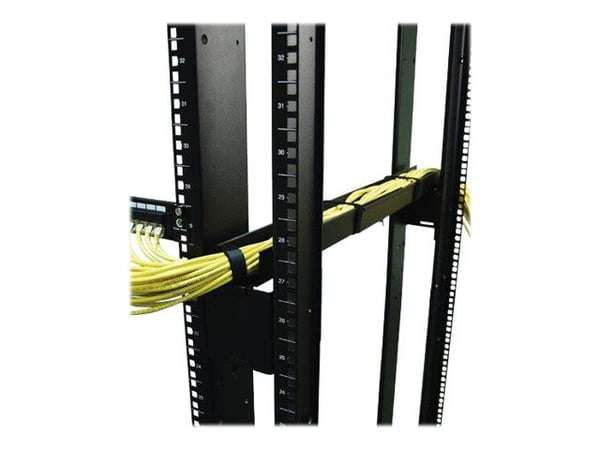 APC - Kabelstyringsplade til rack - side - sort - for NetShelter SX