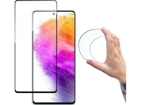 Wozinsky Wozinsky Full Cover Flexi Nano Glass Film Herdet glass med ramme Samsung Galaxy A73 Transparent