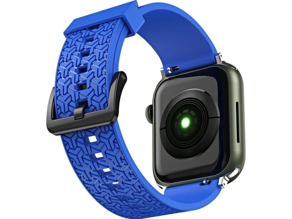 Hurtel Watch Strap Y hihna Watch 7 / 6 / 5 / 4 / 3 / 2 / SE (45 / 44 / 42mm) katsella rannekoru bändi sininen