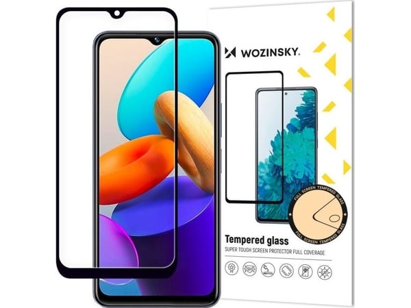 Wozinsky full glue herdet glasskjermbeskytter for Vivo Y35 / Y22 / Y22s for hele skjermen med kant (case friendly) – svart