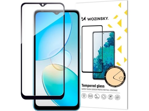 Wozinsky Wozinsky Full Glue herdet glass Infinix Hot 12i fullskjerm med ramme svart (casevennlig)