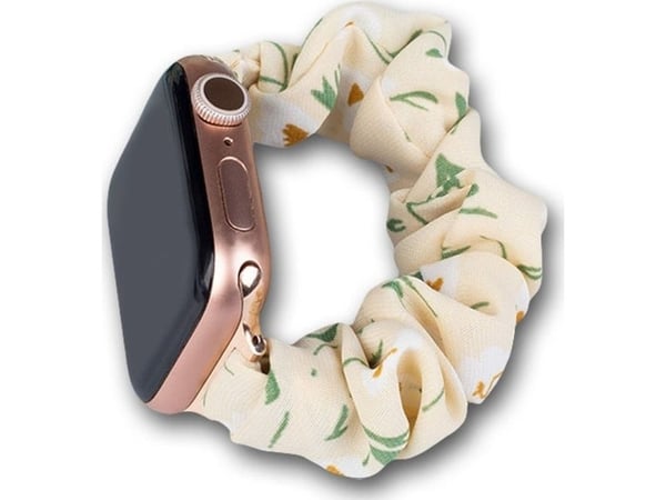 Hurtel rem i materiale til Watch 7 / 6 / 5 / 4 / 3 / 2 / SE (45/44/42 mm) gummirem armbånd gul