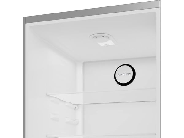 Beko B1RCNA364XB - Kjøleskap/fryser - bunnfryser - bredde: 59.5 cm - dybde: 66.3 cm - høyde: 186.5 cm - 316 liter - Klasse E - børstet sølv