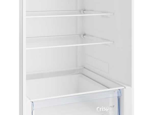 Beko B1RCNA364XB - Kjøleskap/fryser - bunnfryser - bredde: 59.5 cm - dybde: 66.3 cm - høyde: 186.5 cm - 316 liter - Klasse E - børstet sølv
