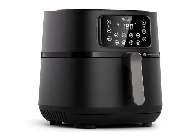 Philips Series 5000 Connected HD9285 XXL - Varmluftsteker - 7.2 liter - 2 kW - mørk sølv / svart