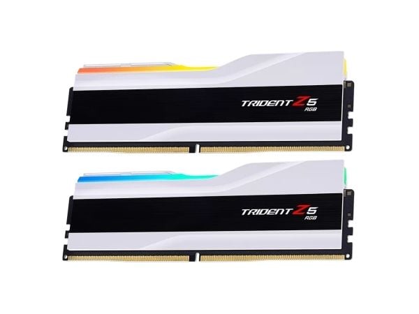 G.Skill Trident Z5 RGB - DDR5 - sats - 48 GB: 2 x 24 GB - DIMM 288-pin - 8000 MT/s / PC5-64000 - CL40 - 1.35 V - ej buffrad - on-die ECC - matt vit
