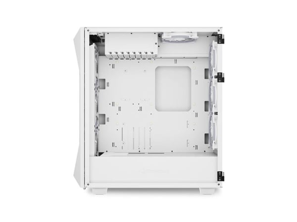 Sharkoon REV300 - Tower - utvidet ATX (E-ATX) - sidepanel med vindu (herdet glass) - ingen strømforsyning - hvit - USB/lyd
