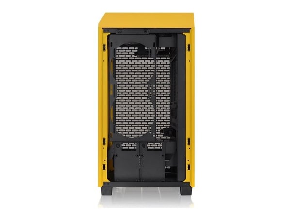 Thermaltake The Tower 200 - MT - mini-ITX - sidepanel med vindu (herdet glass) - ingen strømforsyning (PS/2) - bumblebee - USB/lyd