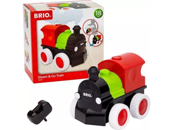 BRIO Steam & Go Train, Tog, 1,5 år, Tre, Flerfarget