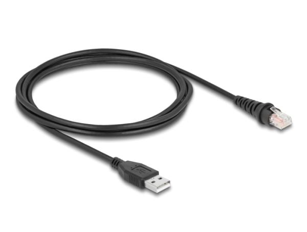 DeLOCK 90611, 2 m, RJ-45, USB A-tyyppi, Uros, Uros, Suora