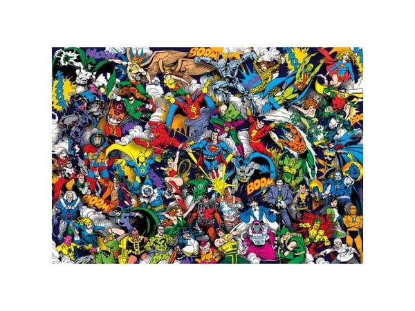 Clementoni DC Comics Impossible, 1000 stk, Tegneserier, 18 År