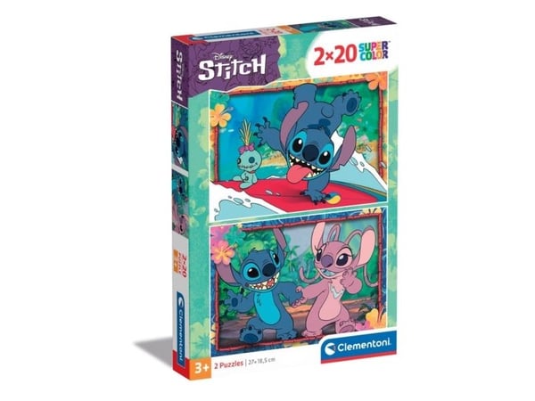 Clementoni Supercolor Disney Stitch, 20 stykker, Tegneserier, 3 år