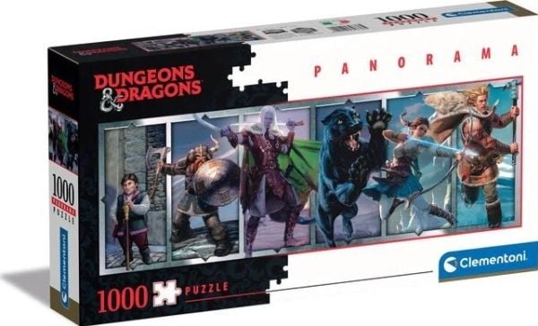 Clementoni puslespill 1000 brikker panorama Dungeons & Dragons 39736