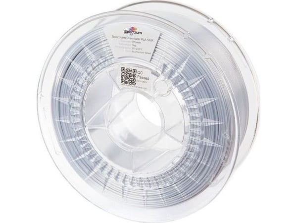 Spectrum Filaments 80446 PLA SILK filament PLA-silke glans 1,75 mm 1000 g Aluminium Silver