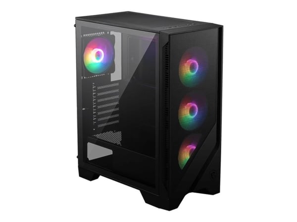 MSI MAG FORGE 120A AIRFLOW - Mid tower - ATX - sidepanel med vindu (herdet glass) - ingen strømforsyning (ATX) - USB/lyd