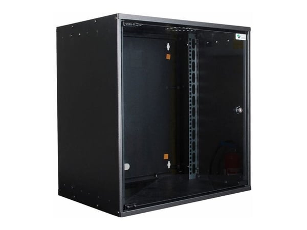 Lanview by Logon - Rack skåp - 53 x 40, unmounted - väggmontering - svart, RAL 9005 - 12U - 19"