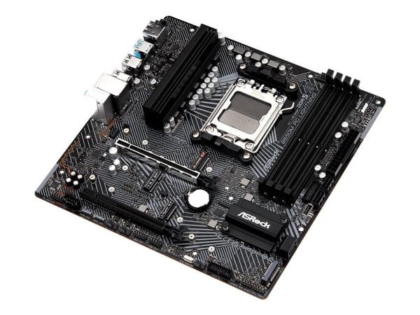 ASRock B650M PG Lightning - Moderkort - micro ATX - Socket AM5 - AMD B650 Chipuppsättning - USB-C 3.2 Gen2, USB 3.2 Gen 2, USB 3.2 Gen 1, USB-C 3.2...