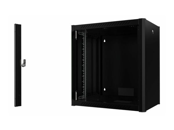 Lanview by Logon - Rack skap - 60 x 45, pro - veggmonterbar - svart, RAL 9005 - 12U - 19"