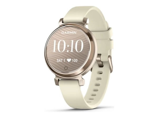 Garmin Lily 2 - Cream gold - smart klocka med band - silikon - coconut - handledsstorlek: 110-175 mm - monokrom - Bluetooth - 24.4 g
