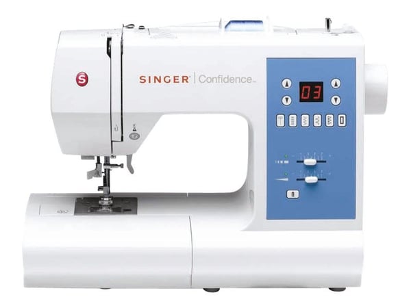 Singer Confidence 7465 - Symaskin - 50 sting - 2 enkeltskrittsknappehull - LED display