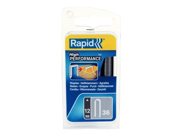 Rapid High Performance - Stifter - No. 36 - 12 mm - galvanisert metall - pakke av 864