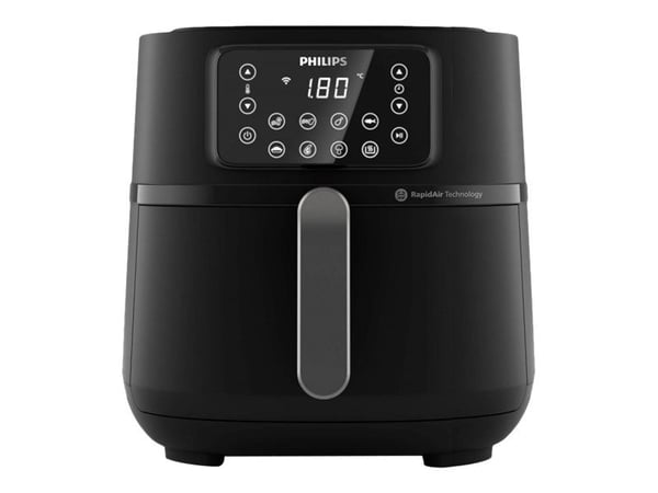 Philips Series 5000 Connected HD9285 XXL - Varmluftsteker - 7.2 liter - 2 kW - mørk sølv / svart