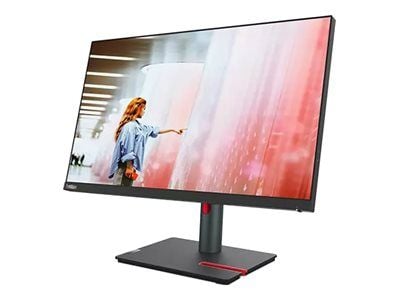 Lenovo P24q-30 - LED-skjerm - 23.8" - 2560 x 1440 QHD @ 60 Hz - IPS - 300 cd/m² - 1000:1 - 4 ms - HDMI, DisplayPort - ravnsort - for ThinkCentre ne...