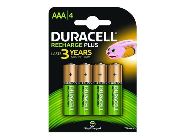 Duracell HR3-B ladattava nikkelimetallihydridi (NiMH) -akku kotiin