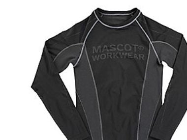 MASCOT 50561-940-09, Underskjorte, Sort, Unisex, Monokromatisk, M, 185 g/m²