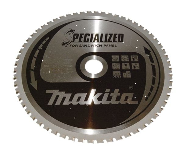 Makita Specialized - Sirkelformet sagblad - for sandwich panel - 270 mm - 60 tenner - for XGT HS011GT201