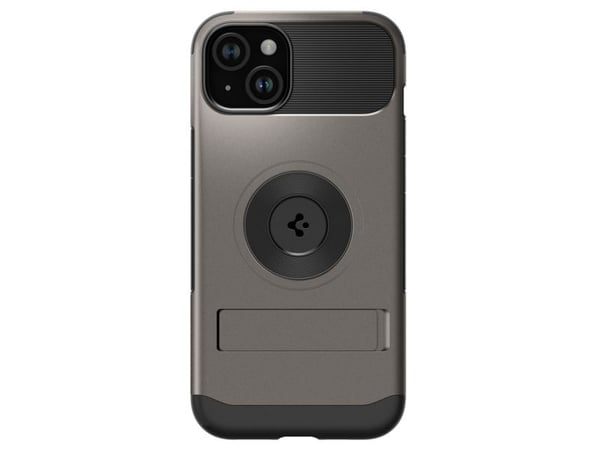 Spigen ACS06486, Etui, Apple, iPhone 15, 15,5 cm (6.12"), Svart, Grå