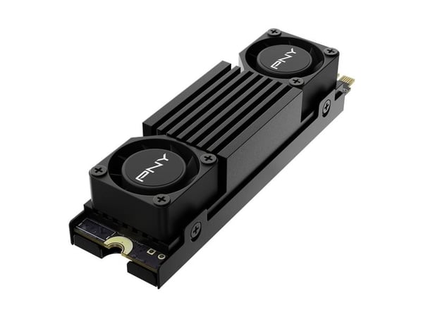 PNY CS3150 - SSD - kryptert - 2 TB - intern - M.2 2280 - PCI Express 5.0 x4 (NVMe) - TCG Opal Encryption 2.0 - integrert kjøle