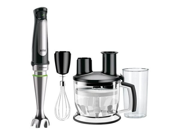 Braun Multiquick 7 MQ 7075X - Håndmikser - 1 kW - premiumsvart / børstet rustfritt stål