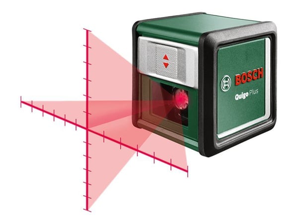 Bosch Quigo Plus, 0,8 mm/m, 4°, 6 s, Vaaka/Pysty, Punainen, 635 nm (< 1 mW)