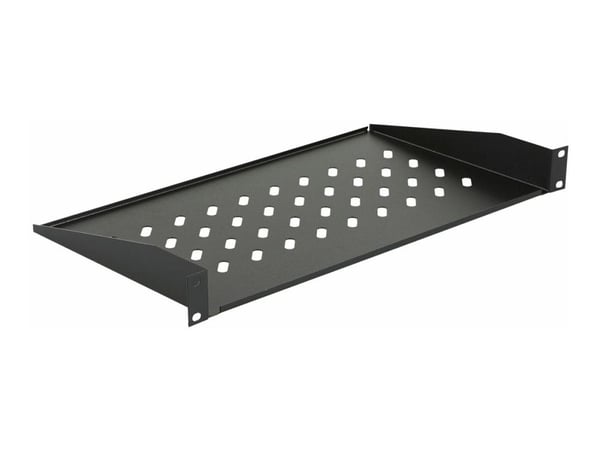Lanview by Logon - Rackmonteringshylle - skapmonterbar - svart - 1U - 19"