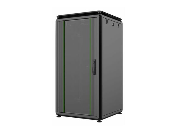 Lanview by Logon Data Line - Rack skap - 600 x 600 mm, data line - free-standing - svart - 22U - 19"