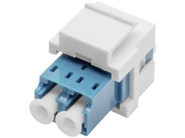 DIGITUS Professional - Kopplingsdon för nätverk - LC enkelläge (hona) till LC enkelläge (hona) - fiberoptisk - duplex - OS2 - trapetsjack, snäpp-in...