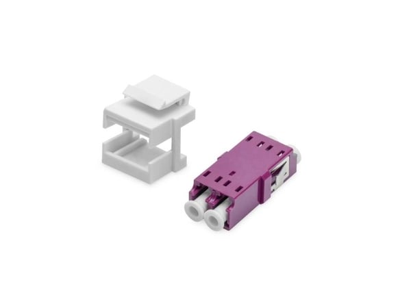 Digitus DN-96019-1-K, LC/LC, Violetti, Monitila, Muovi, OM4, 22 mm