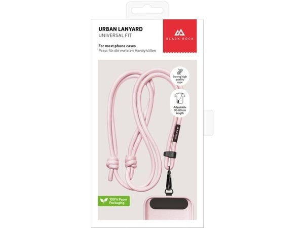 Black Rock universal lanyard smartphonelenke universal lys rosa 9200UDL29