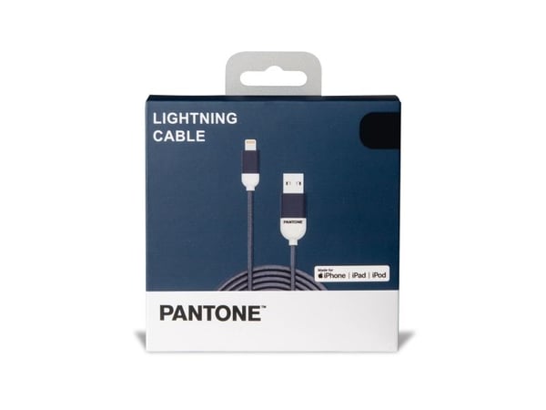 PANTONE MF in kabel USB - Lightning 1,5m 2,4A PT-LCS001-5 Teal 3242C